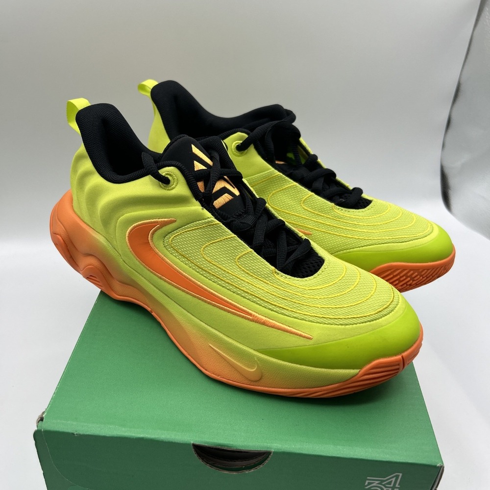 NEW NIKE Giannis Immortality 4 GS Shoes,SZ: Youth 5.5,Neon Yellow, Orange,Black - Picture 15 of 16